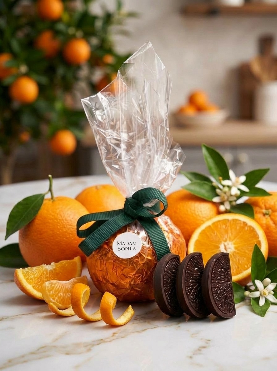 Madam Sophia 'Portakal Noir' Portakallı Bitter Dilim Çikolata
